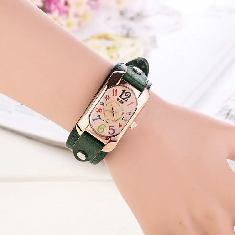 💜Special Gift - Vintage Leather Quartz Stone Women's Watch