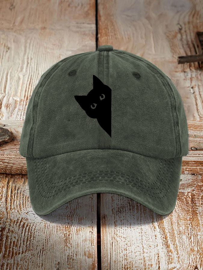 Black Cat Sun Hat