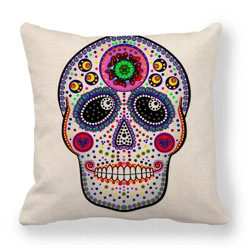Halloween Fashion Skull Linen Couch & Sofa Decor