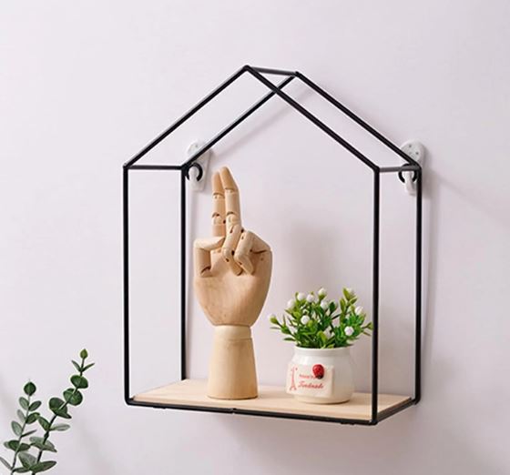 Hut Style Wall Shelf For Wall Decoration