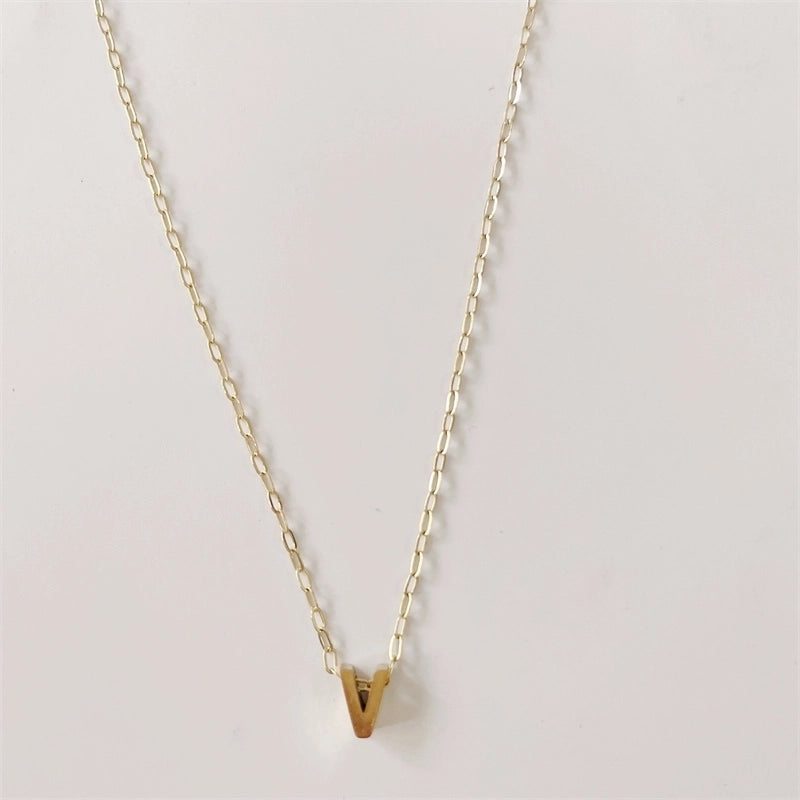 Casual Classic Style Streetwear Letter 304 Stainless Steel Plating Pendant Necklace