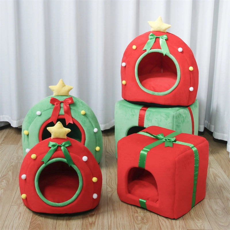 Minimalist Cloth Gift Box Pet Bed