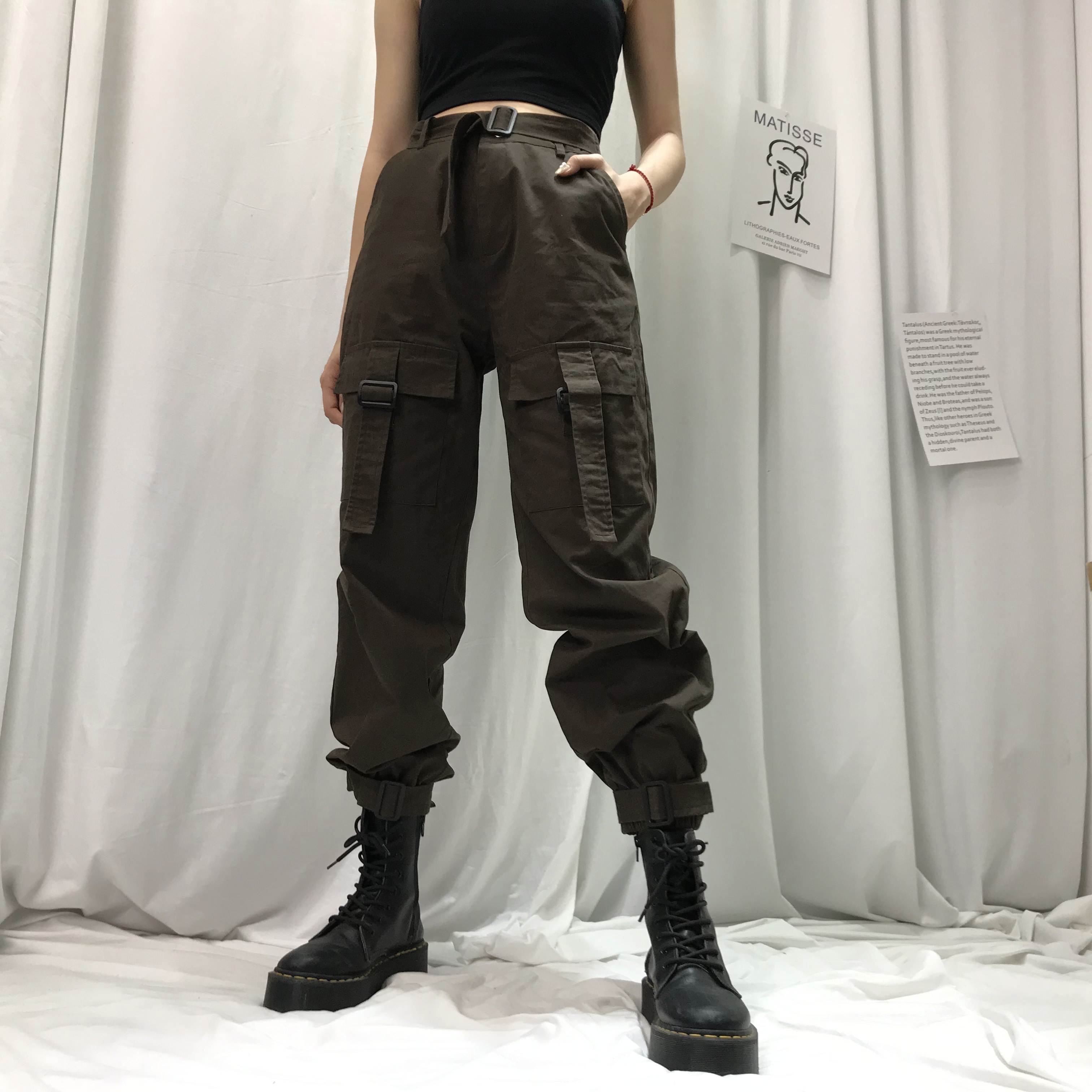 Ulzzang tooling pants KF9541