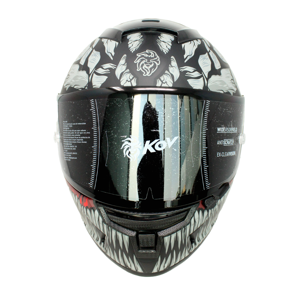 Casco Kov Aircut Carnivor Negro