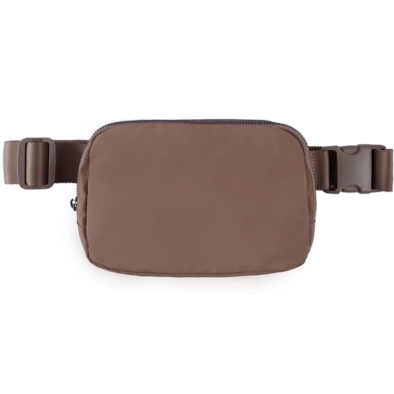 Women's Sports Solid Color Nylon Waist Bags