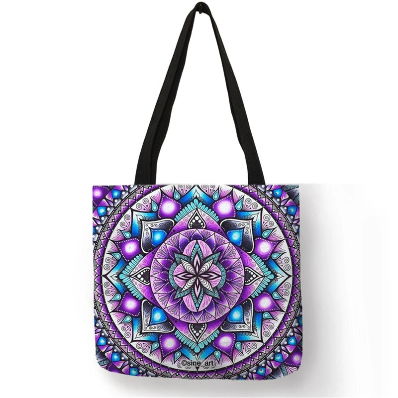 Women's Medium Polyester Geometric Basic Classic Style Square Open Shoulder Bag
