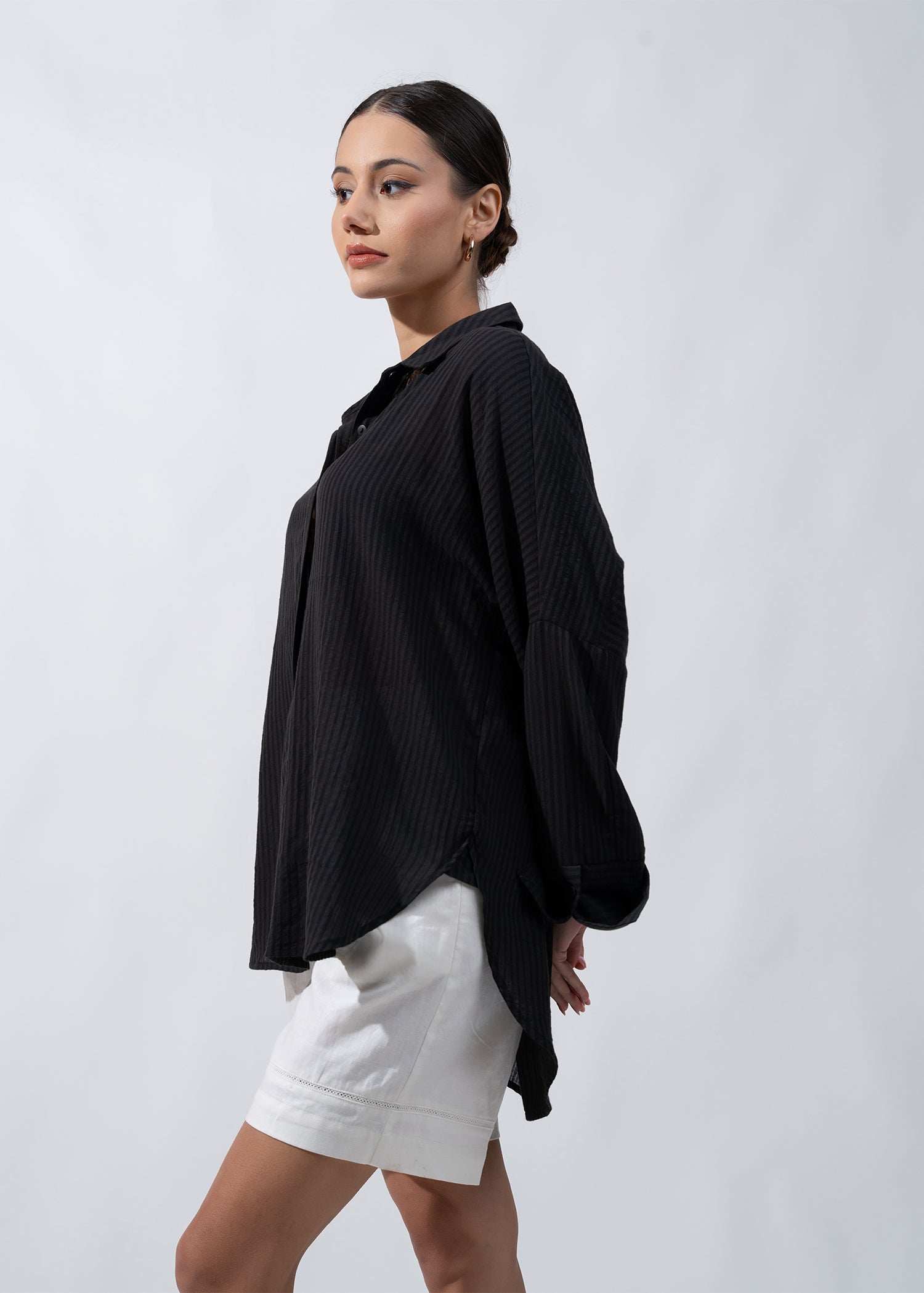 Oversize Shirt With Wide Cuff