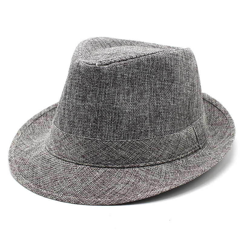 New Black And White Korean Style Summer Unisex Hat Top Hat British Gentleman Hat Jazz Cowboy Sun Hat