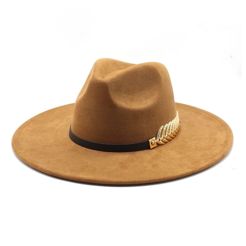 Unisex Vintage Style Baroque Style Ethnic Style Color Block Flat Eaves Fedora Hat