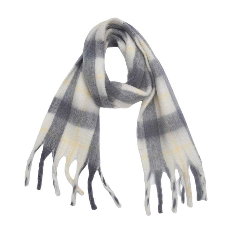 Women's Casual Lattice Polyester Tassel Scarf