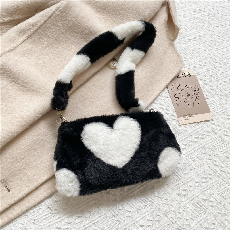 Small Plush Streetwear Square Bag