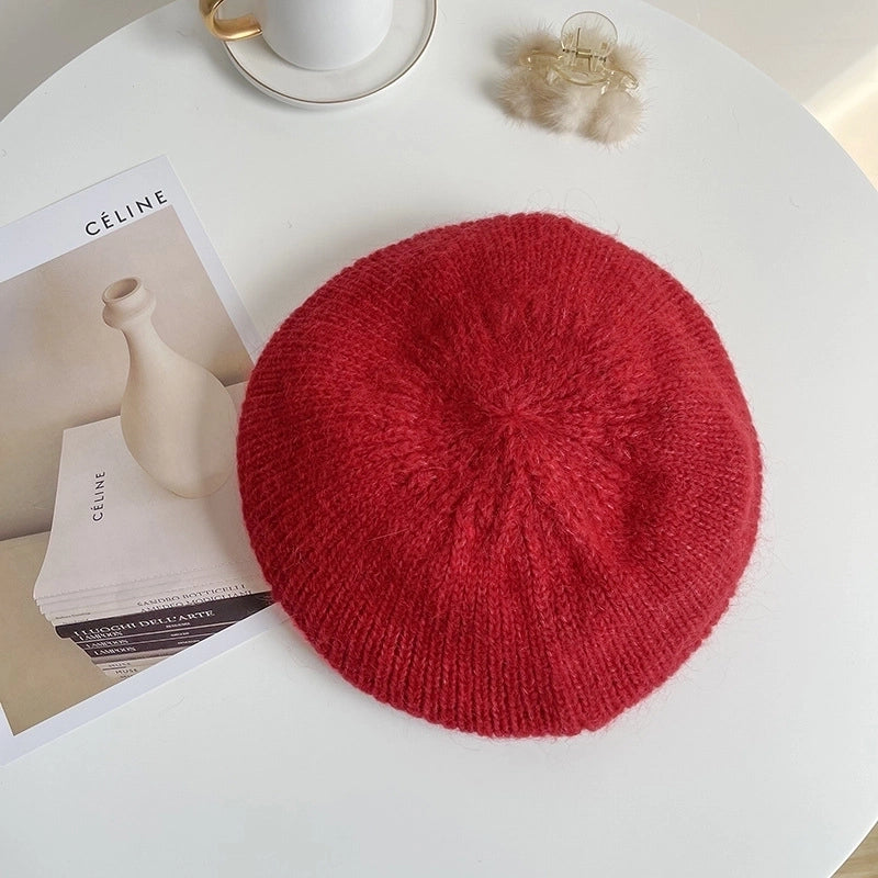 Women's Minimalist Solid Color Eaveless Beret Hat