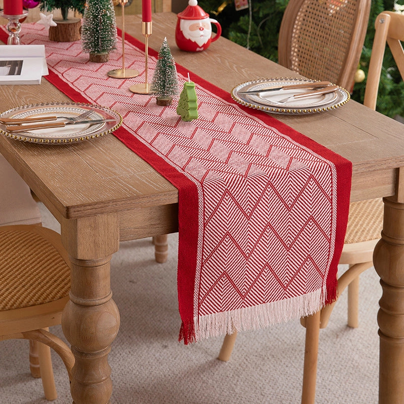 Christmas Casual Elegant Minimalist Floral Polyester Tablecloths