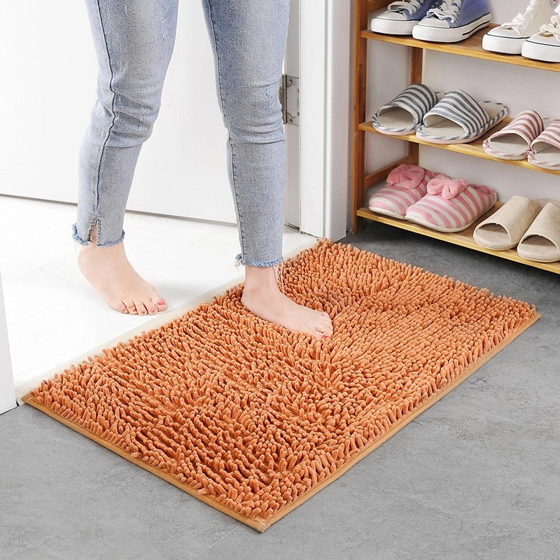 Floor Mats Chenille Floor Mats Bedroom Kitchen Living Room Carpet Bathroom Door Absorbent Anti-Slip Floor Mats Foot Mats