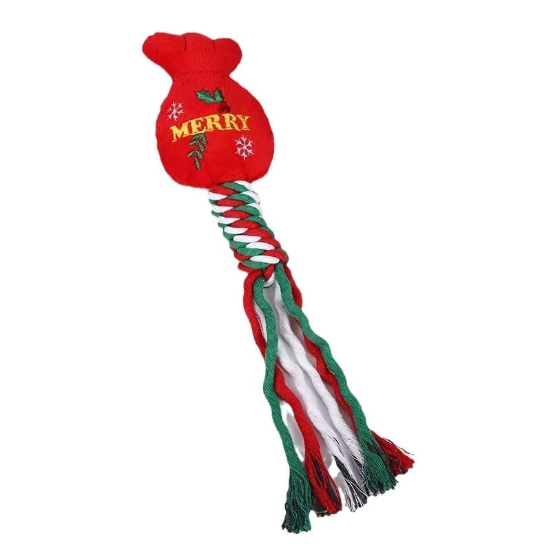 Cute Plush Christmas Cartoon Pet Toys
