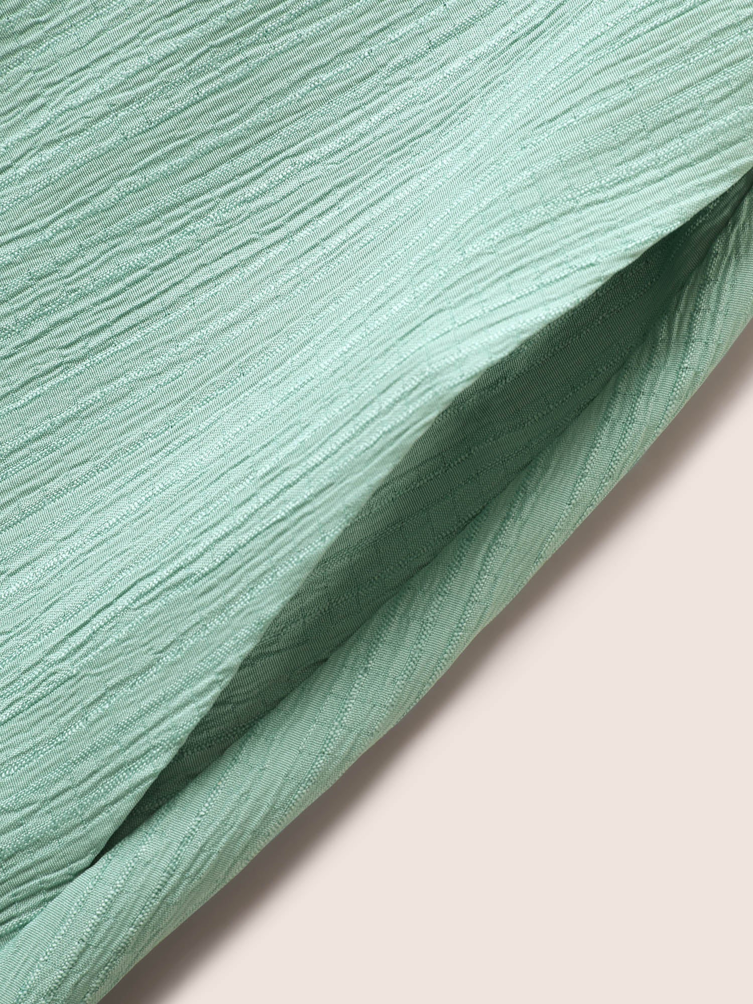 V Neck Button Detail Flutter Sleeve Dress