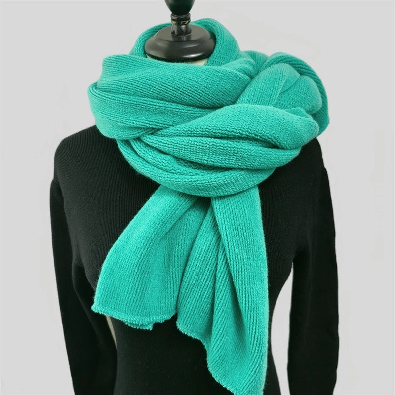 Women's Minimalist Classic Style Color Block Imitation Cashmere Scarf
