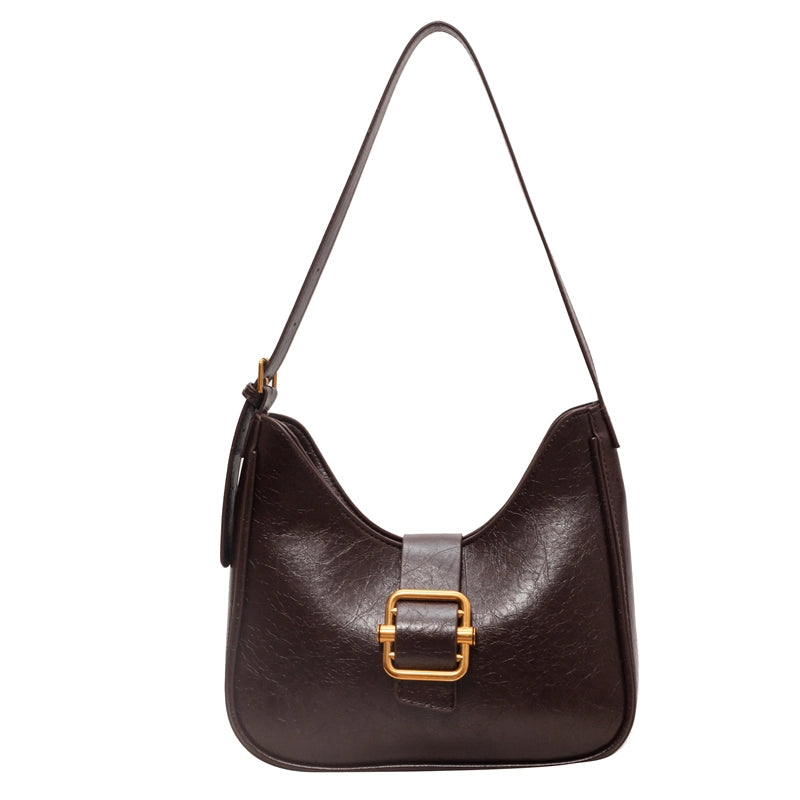Autumn And Winter Texture Underarm Bag  New Fashion Retro Underarm Bag New Moon Bag Women's Cross-Body Bag