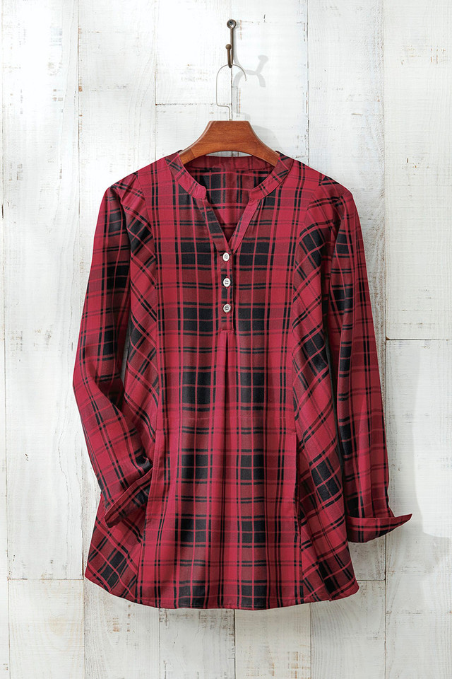 Inner Artist Plaid Tunic