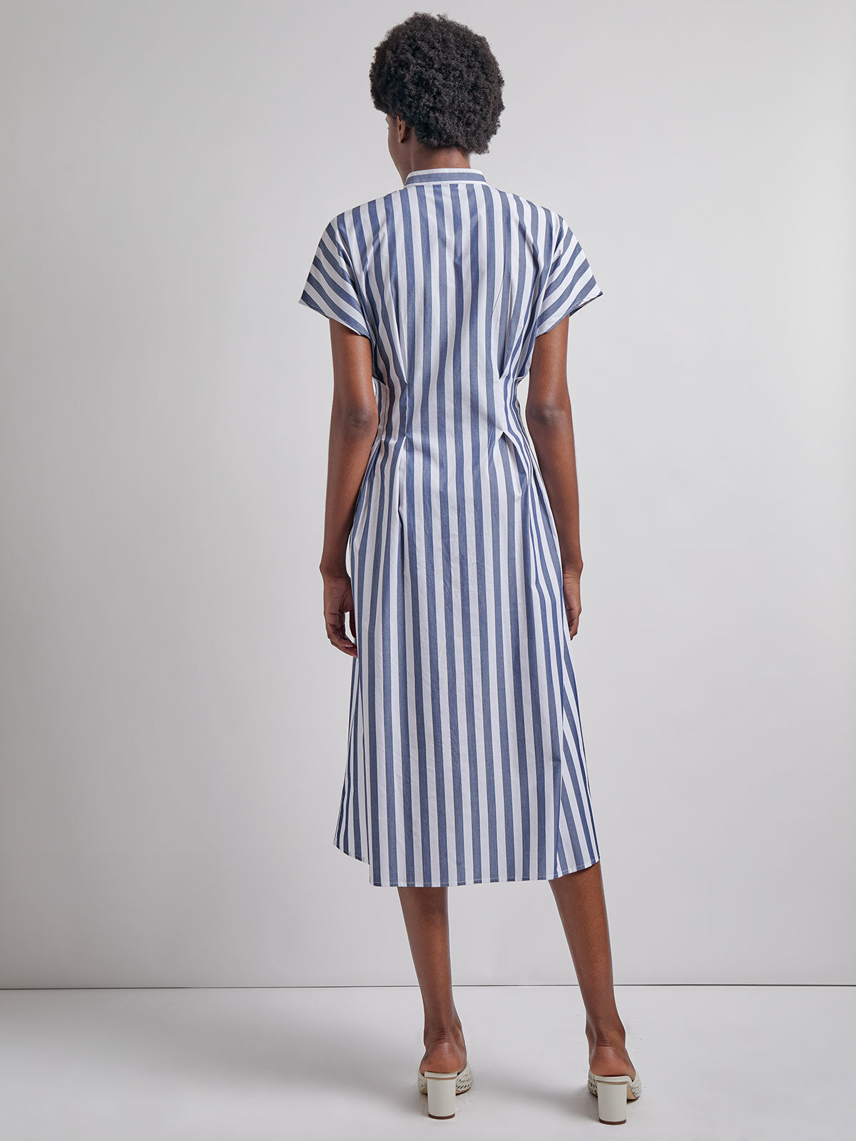 Fit & Flare Button Front Maxi Dress - Modern Fit