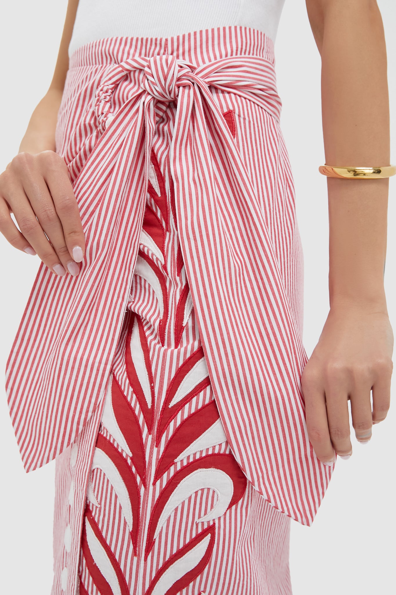 Red Stripe Loren Skirt