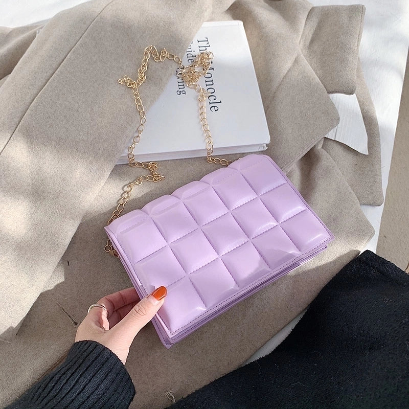 Small Pu Leather Streetwear Square Bag Underarm Bags Shoulder Bag