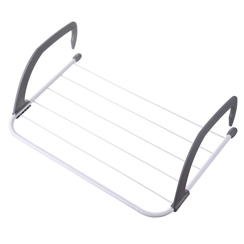 Creative Hanging Windowsill Drying Rack Simple Folding Drying Rack Bedroom Balcony Shoes Drying Rack Bathroom Storage Rack
