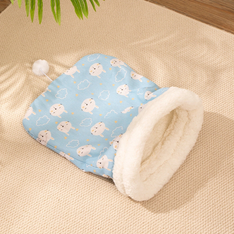 Cute PP Cotton Cotton And Linen Cartoon Pet Bed