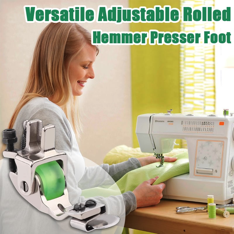 🔥Versatile Adjustable Rolled Hemmer Presser Foot