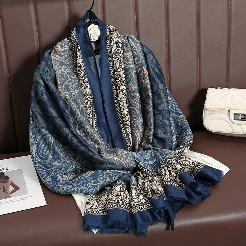 Women's Business Basic Lady Printing Polyester Scarf