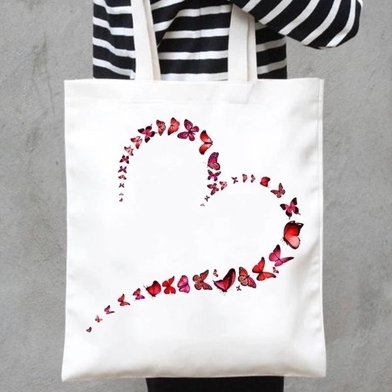 Women's Minimalist Butterfly Shopping Bags
