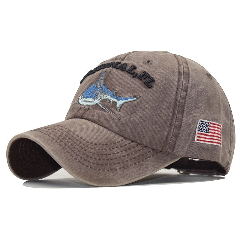 Unisex Vacation Cartoon Embroidery Curved Eaves Baseball Cap