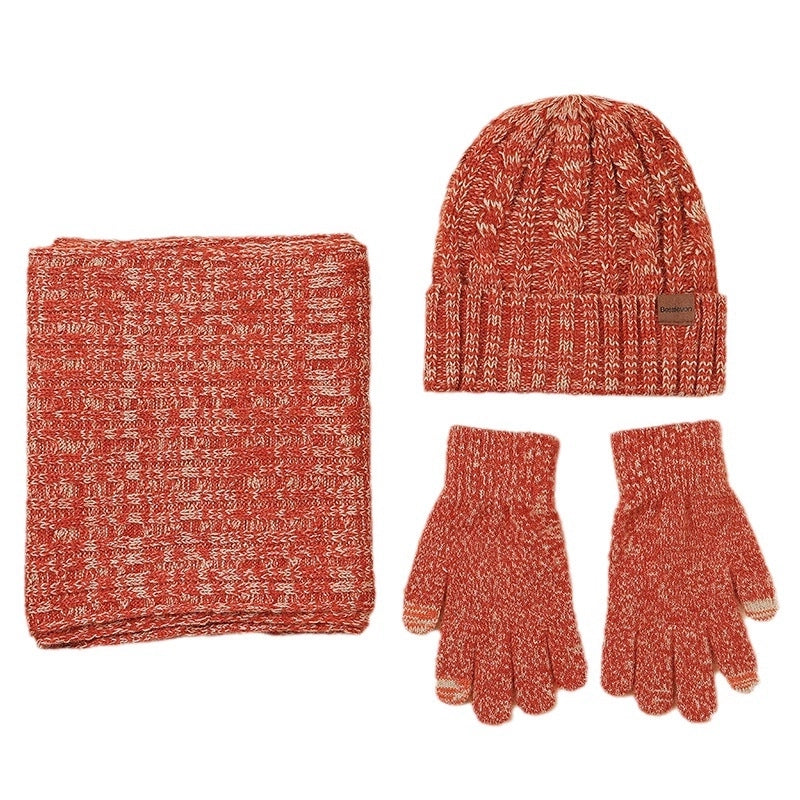 Women's Classic Style Solid Color Water Ripples Beanie Hat