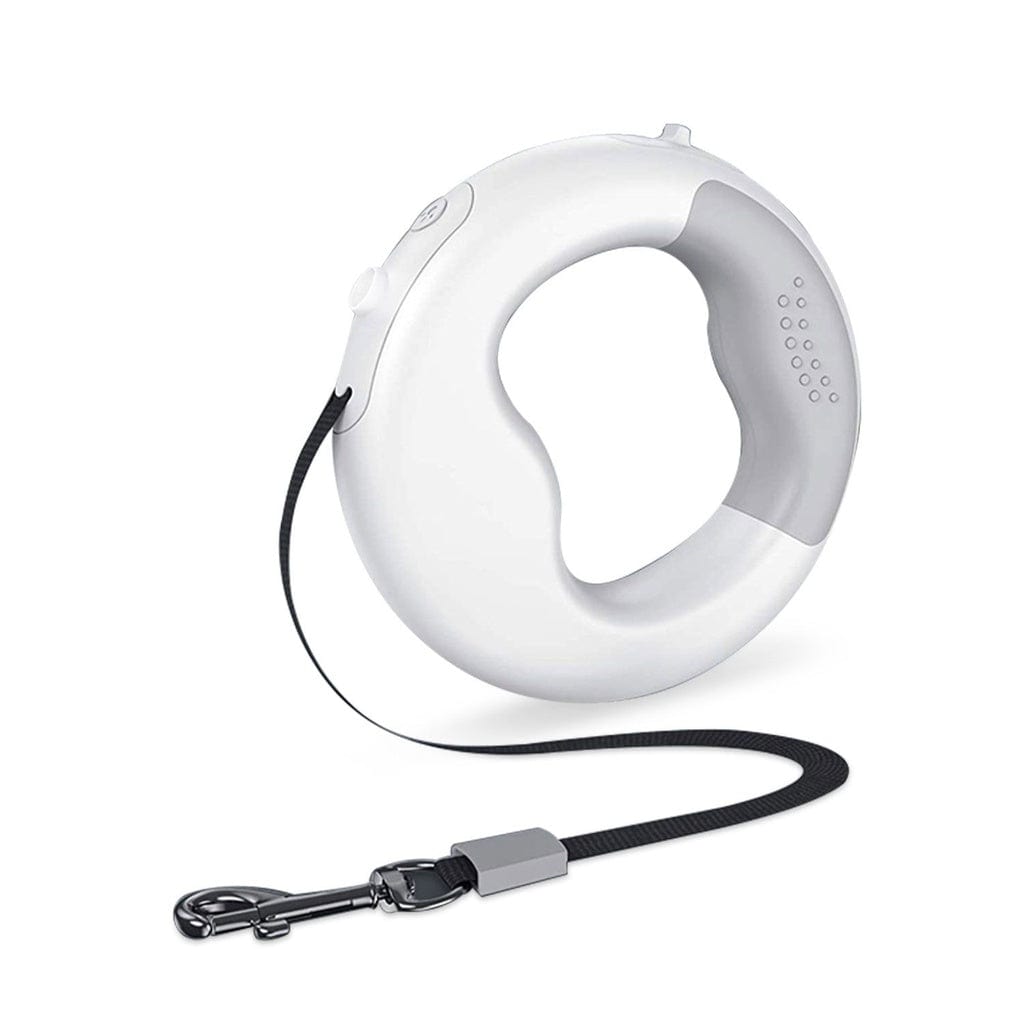 Dounght Dog Leash with USB and LED White