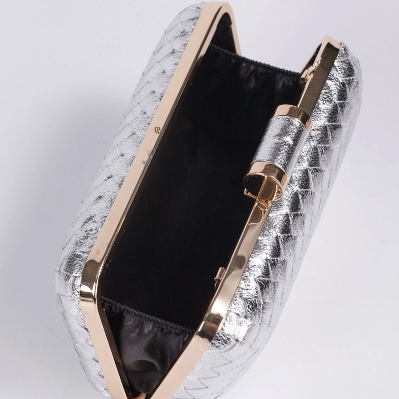 Pu Leather Solid Color Square Evening Bags
