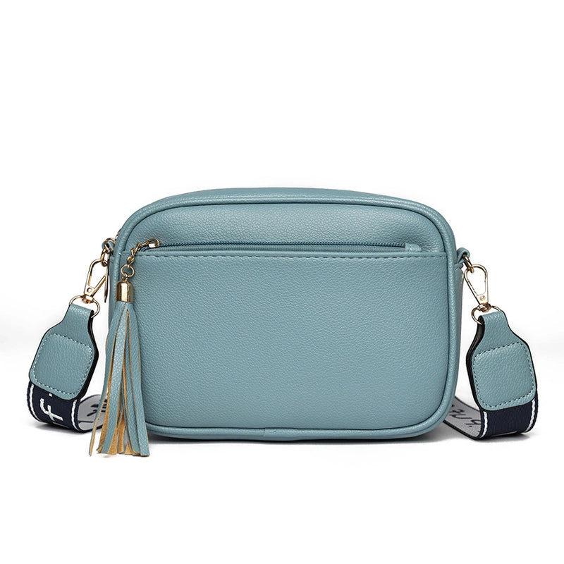 Women's Small Pu Leather Solid Color Vintage Style Streetwear Square Zipper Crossbody Bag
