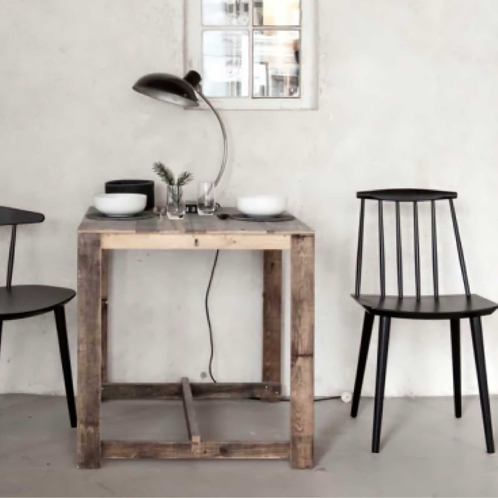 J77 side chair beech wood. Stone Grey