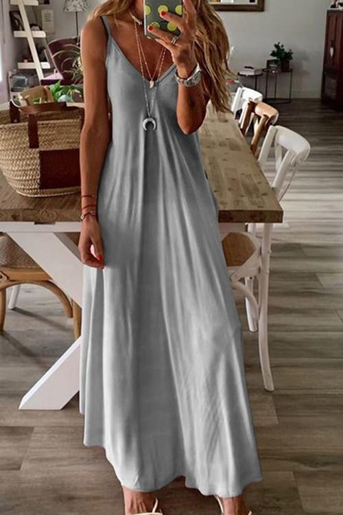 Gradient Slip Maxi Dress