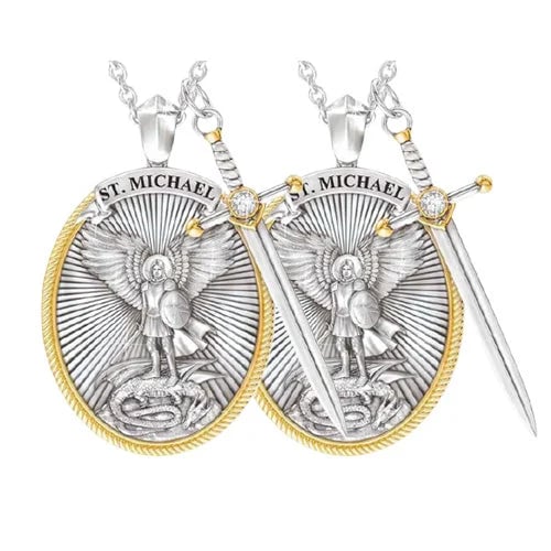 🎁St. Michael Archangel Pendant (Necklace)