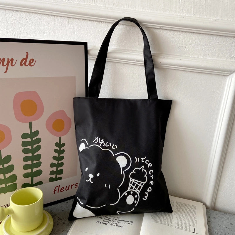 Women's Medium Nylon Animal Streetwear Square Zipper Shoulder Bag