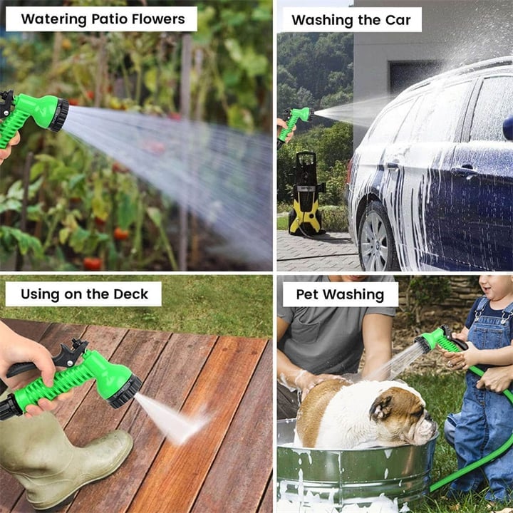Magic Hose Pipe With 7 Spray Gun Functions