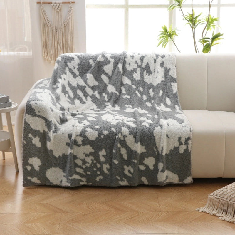 Blanket Half-side Fleece Blanket Air-conditioned Room Lunch Break Blanket Air-conditioned Room Hotel Homestay Decorative Blanket Thickened Warm Sofa Blanket