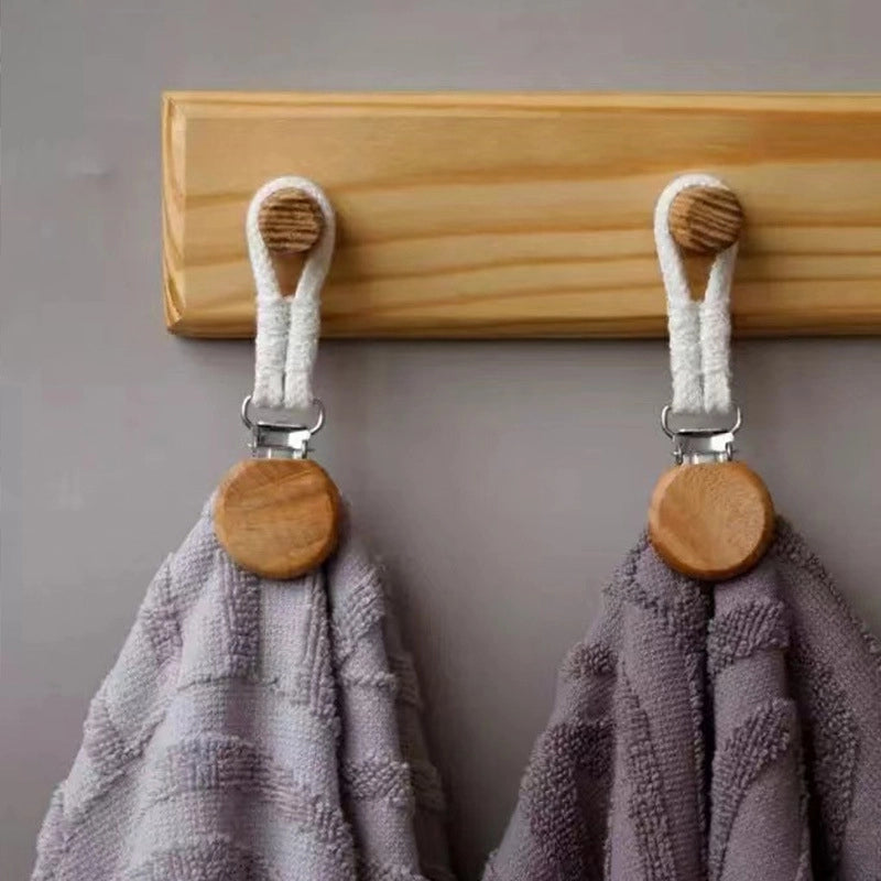 Hot-selling Bathroom Towel Clip Bath Towel Clip Woven Rope Multifunctional Metal Storage Clip