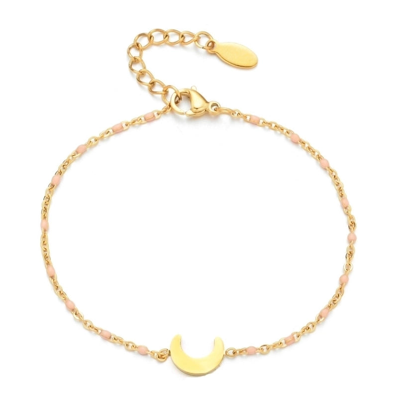 Modern Style Eye Titanium Steel Enamel Bracelets