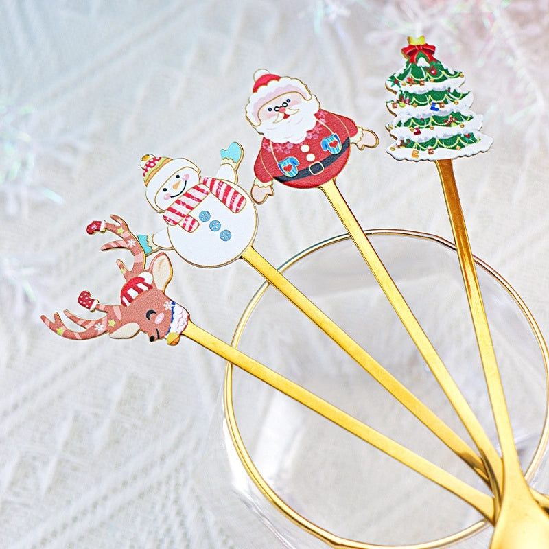 Christmas Fashion Cartoon Stainless Steel Tableware