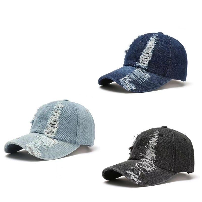 Men's Hip-hop Retro Solid Color Curved Eaves Baseball Cap