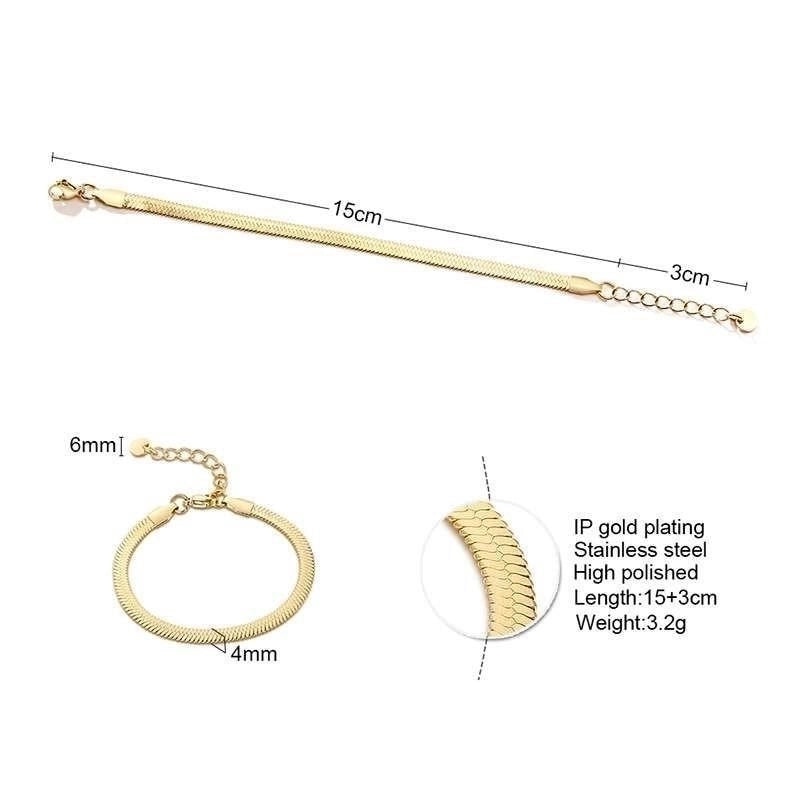 2 Pieces Minimalist Geometric Stainless Steel Gold Plated Necklace