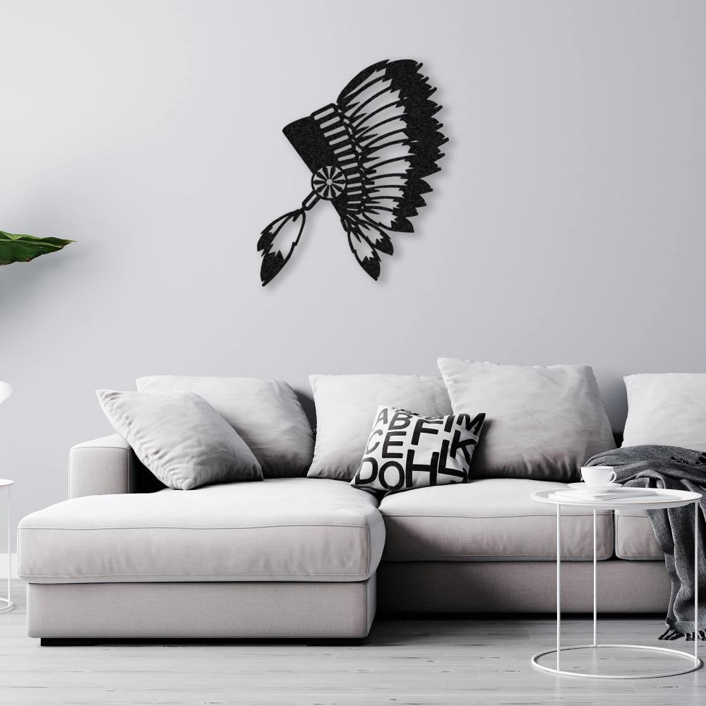 Lonely Indian Metal Wall Art