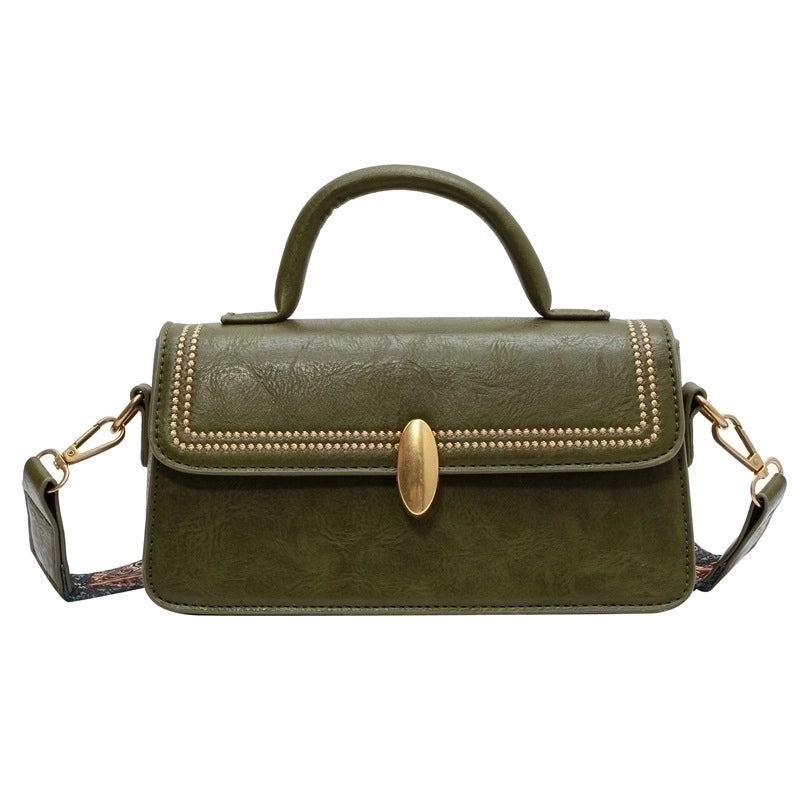 Women's Medium All Seasons Pu Leather Vintage Style Handbag