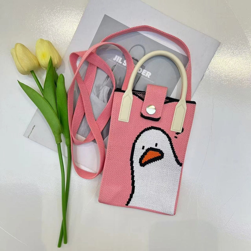 Women's Polyester Color Block Streetwear Square Magnetic Buckle Phone Wallets